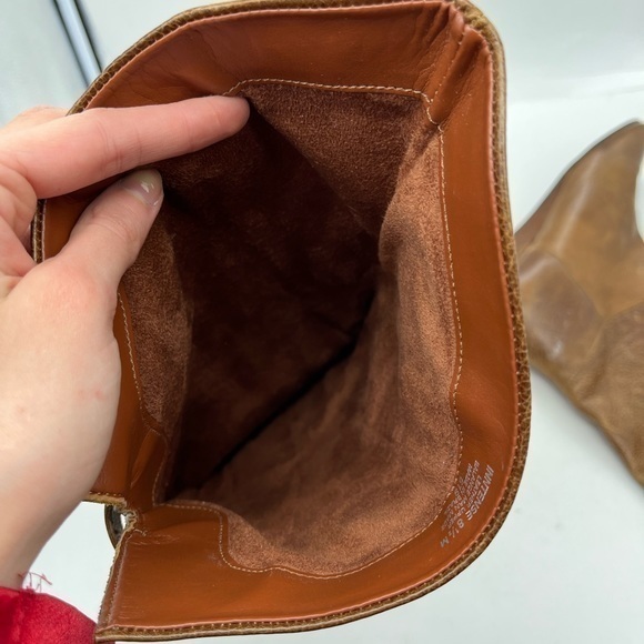 Steven By Steve Madden Women’s Inntense Brown Genuine Cognac Leather Boots - Picture 11 of 14